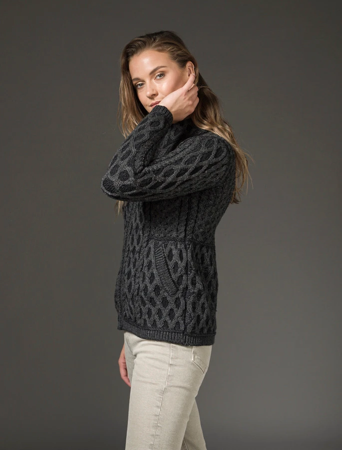 Plated Cardigan With Celtic Zip - Image 10