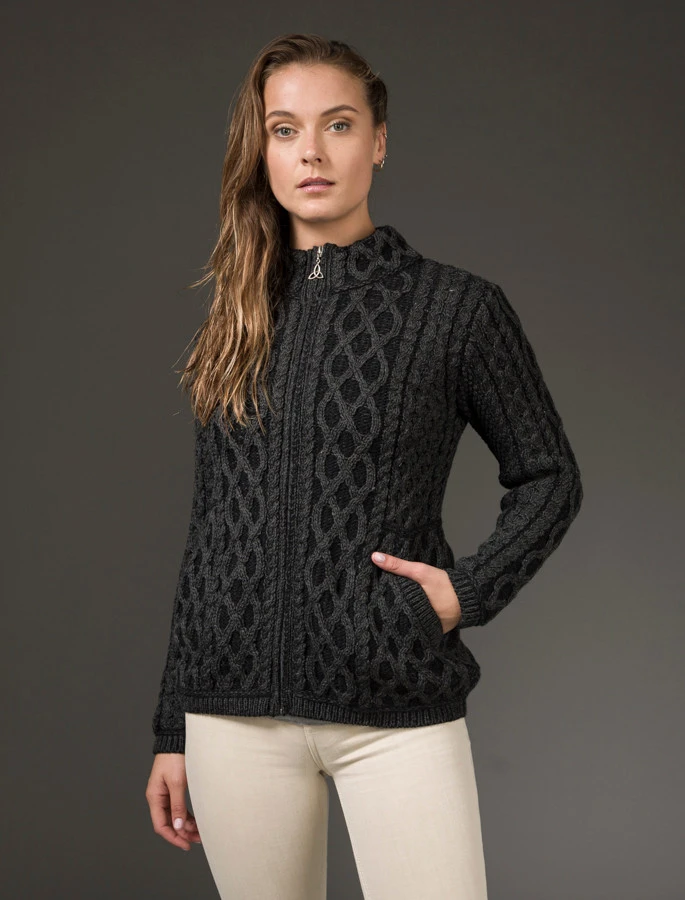 Plated Cardigan With Celtic Zip - Image 6