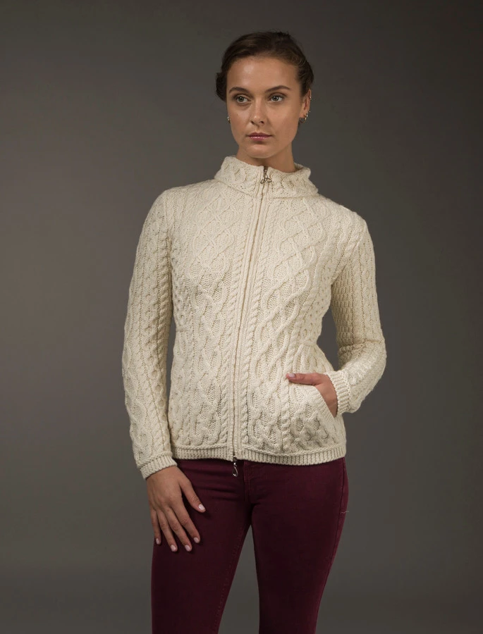 Plated Cardigan With Celtic Zip - Image 9