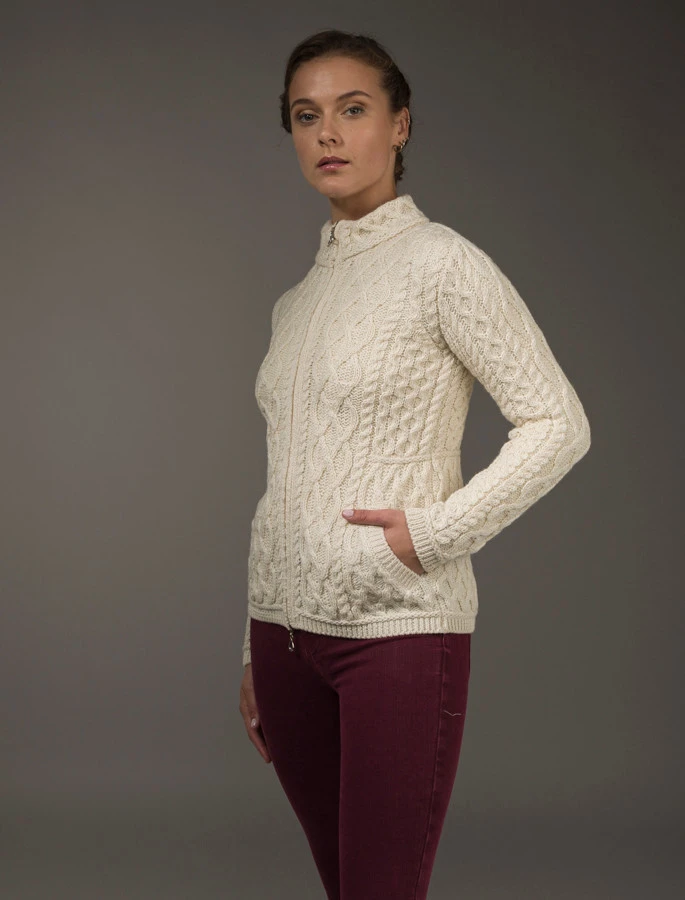 Plated Cardigan With Celtic Zip - Image 7