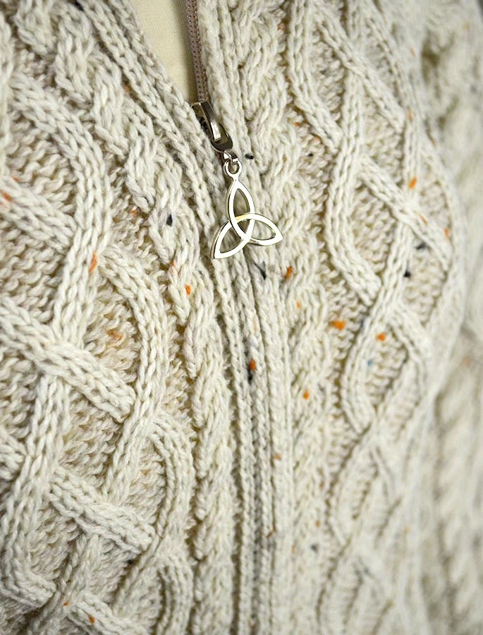 Plated Cardigan With Celtic Zip - Image 16