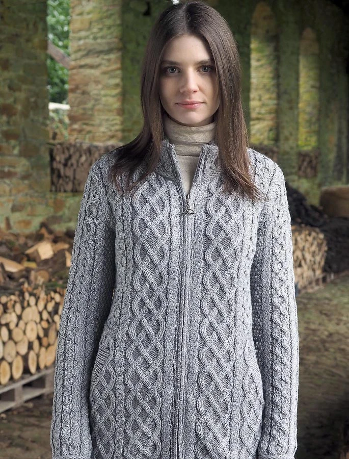 Plated Cardigan With Celtic Zip - Image 13