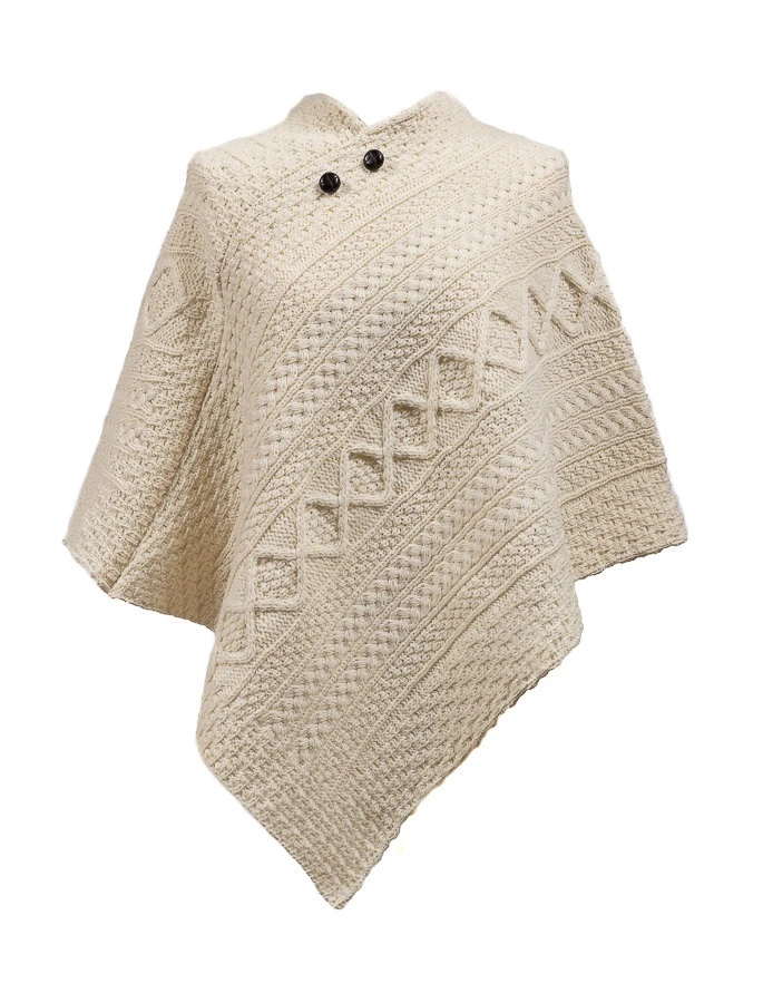 Burke Clan Aran Poncho - Image 5