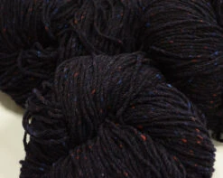 Aran Wool Knitting Hanks - Navy Charcoal