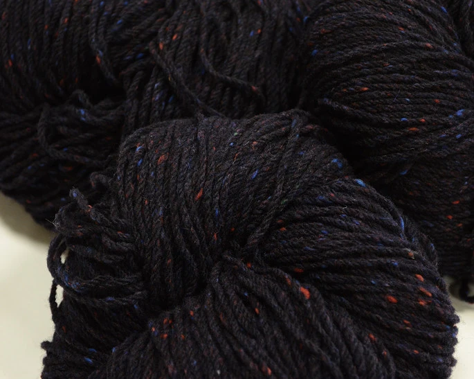 Aran Wool Knitting Hanks - Navy Charcoal