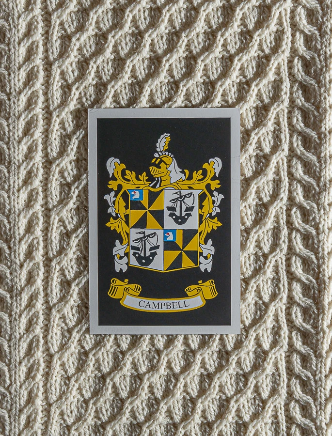 Campbell Clan Aran Throw - Image 2