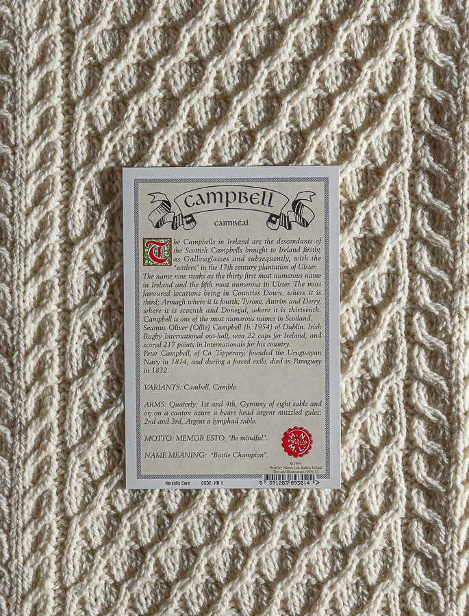 Campbell Clan Aran Throw - Image 3