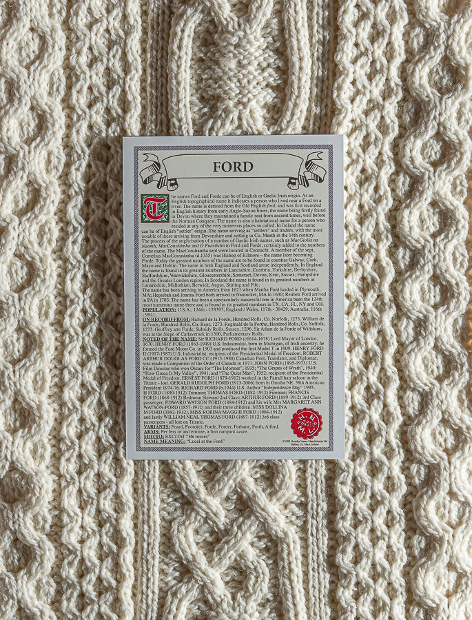 Ford Clan Aran Throw