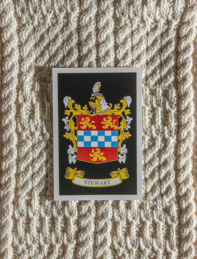 Stewart Clan Aran Throw