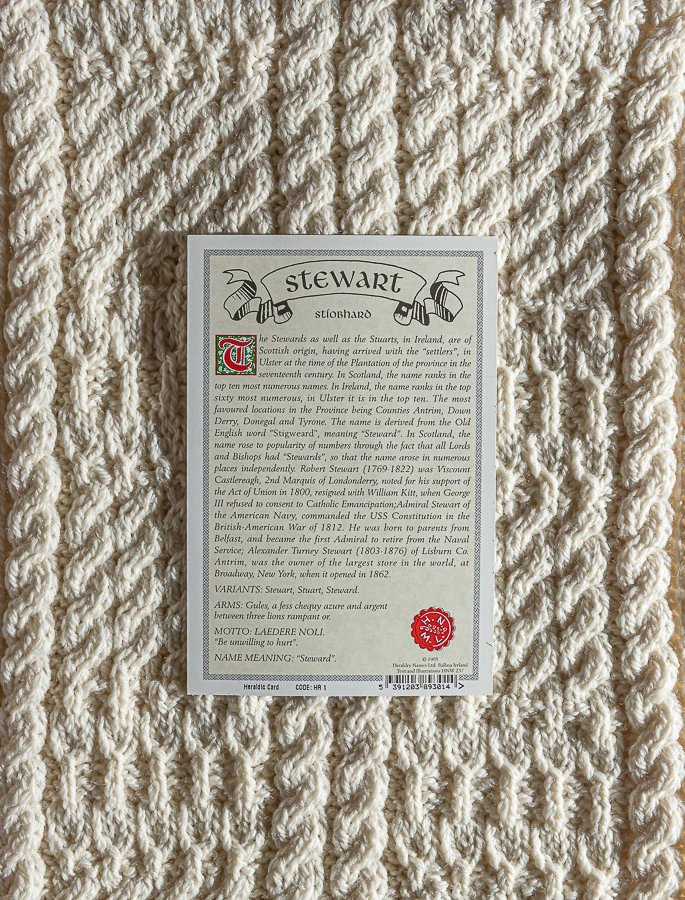 Stewart Clan Aran Throw - Image 4