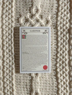 Gardner Clan Aran Throw