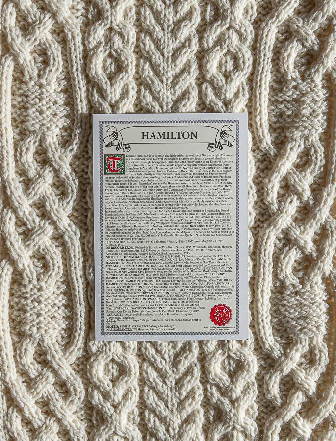 Hamilton Clan Aran Throw - Image 2