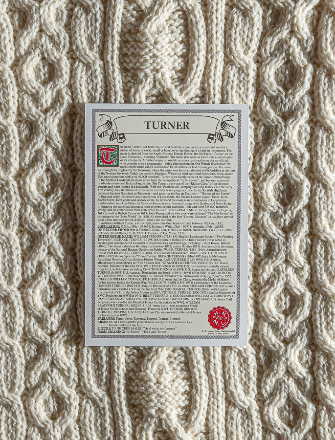 Turner Clan Aran Throw - Image 4