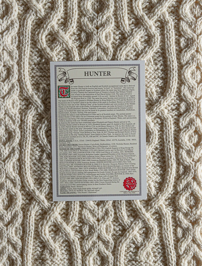 Hunter Clan Aran Throw - Image 3