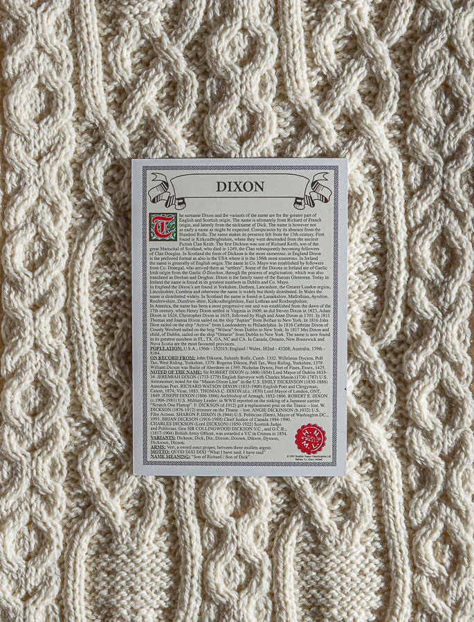 Dixon Clan Aran Throw - Image 4