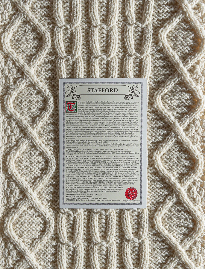 Stafford Clan Aran Throw - Image 2
