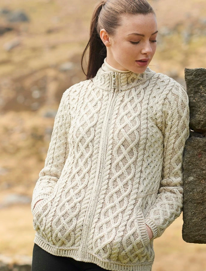Plated Cardigan With Celtic Zip - Image 14